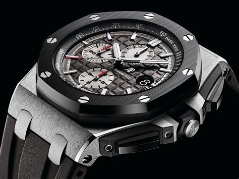 audemars piguet royal oak offshore black rubber band|Audemars Piguet chronograph parts.